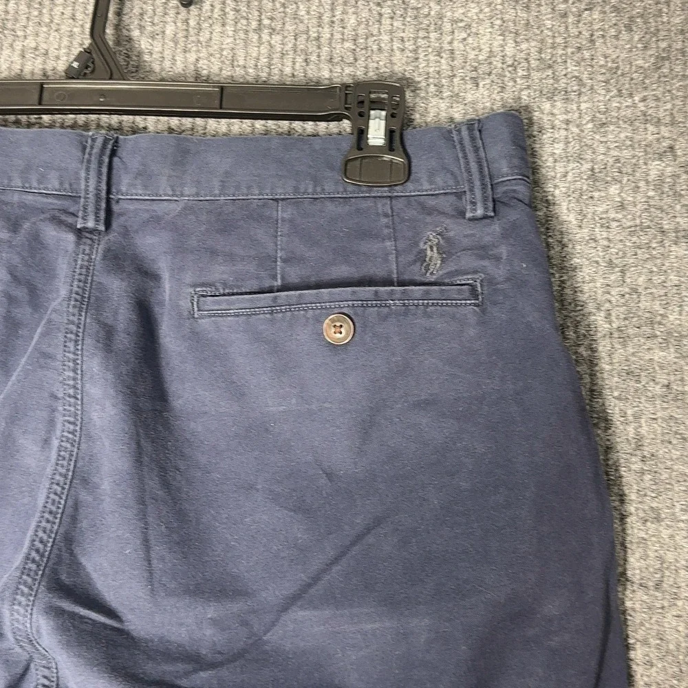 Polo Ralph Lauren Stretch Classic Fit Shorts Mens 33 Navy Blue‎ Chino Cotton